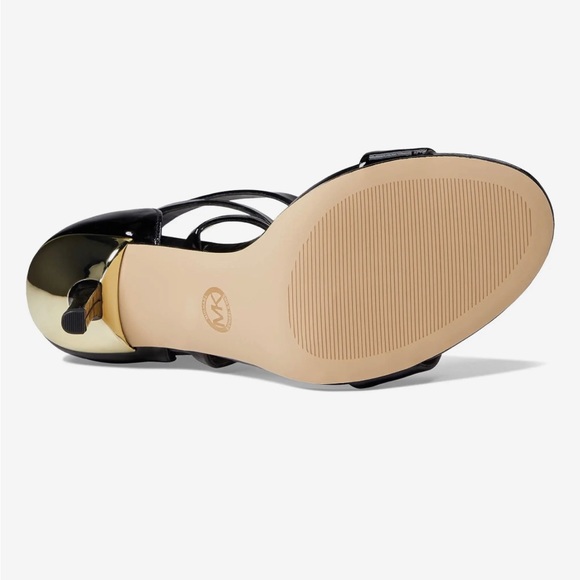 NEW💕MICHAEL KORS Astrid Sandal in Black Size 9 - Picture 3 of 13
